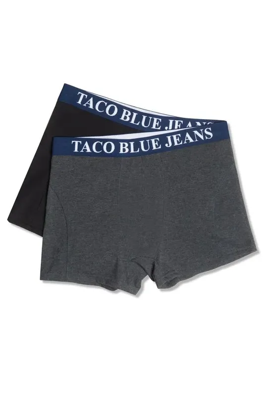 Kit De Cueca Boxer Preto/Grafite PRETO/GRAFITE/P