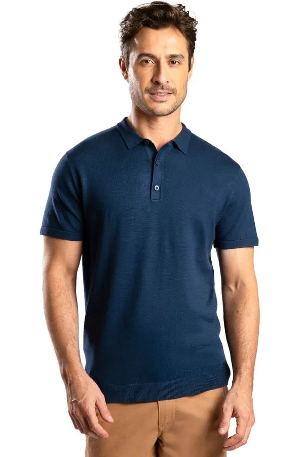 Polo Tricot Azul Marinho AZUL MARINHO/GG