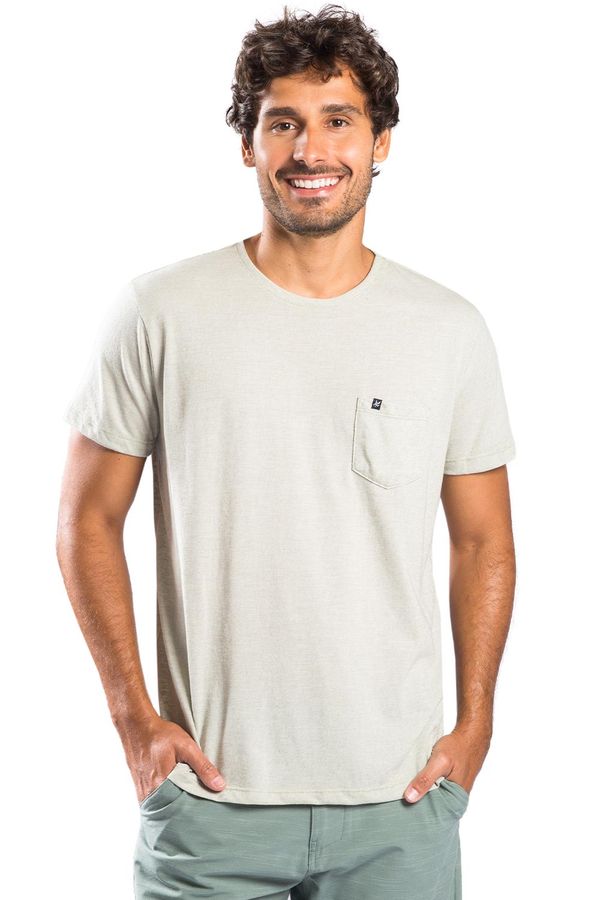 T-Shirt Especial Desfibrado Com Bolso Verde Claro VERDE CLARO/G