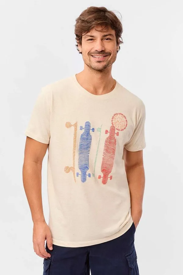 T-Shirt Estampada Skate Cru CRU/P