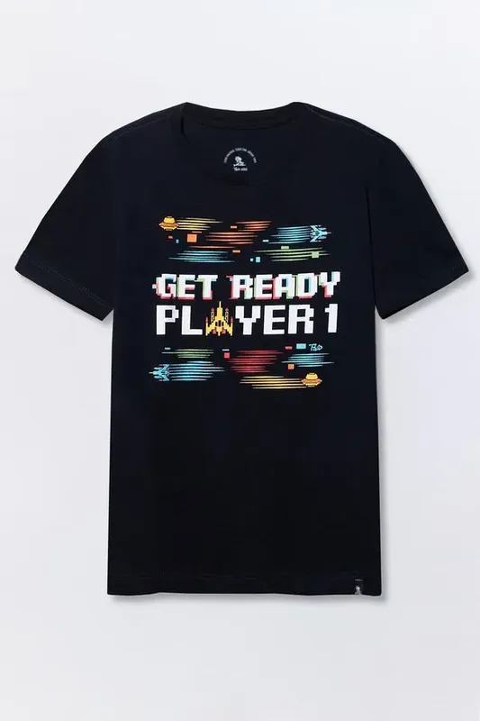 T-Shirt Infantil Estampada Player Azul Marinho AZUL MARINHO/6