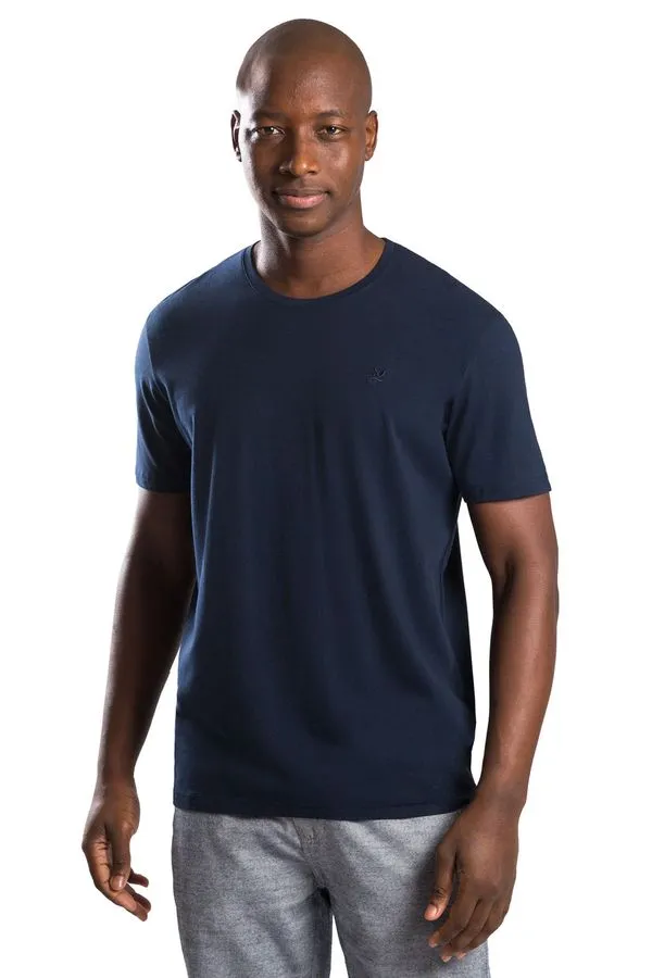 T-Shirt Básica Premium Pima Azul Marinho AZUL MARINHO/GG
