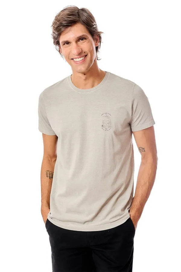 T-Shirt Estampada Stone Travelers Cinza CINZA/G