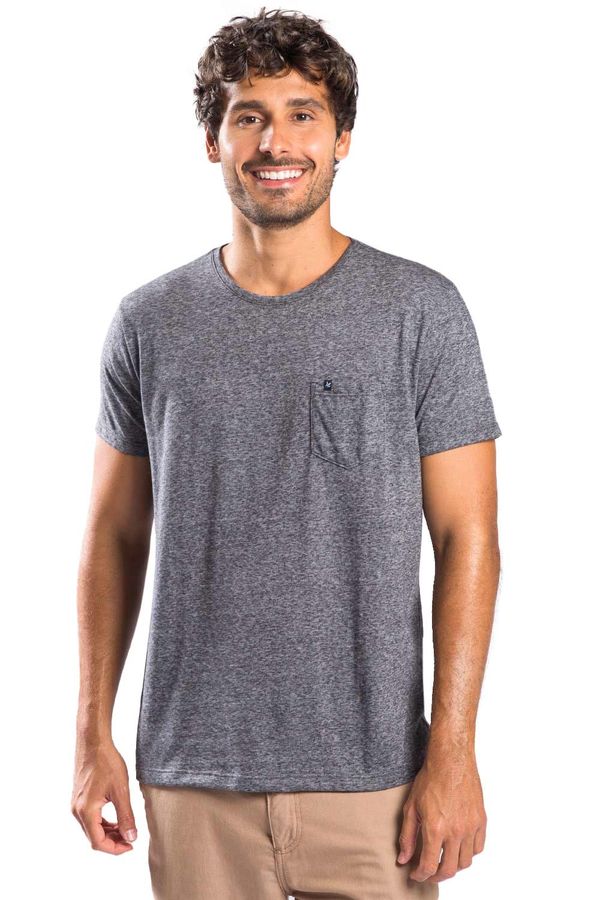T-Shirt Especial Desfibrado Com Bolso Grafite GRAFITE/GG