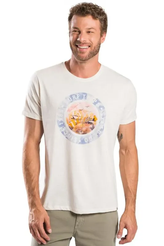 T-Shirt Estampada Surf Cru CRU/M
