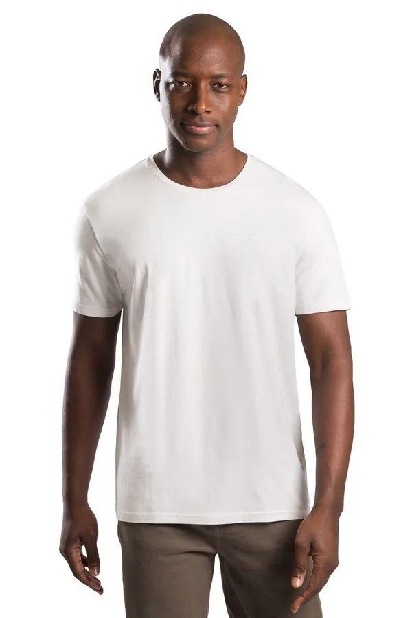 T-Shirt Básica Premium Pima Gelo GELO/GG
