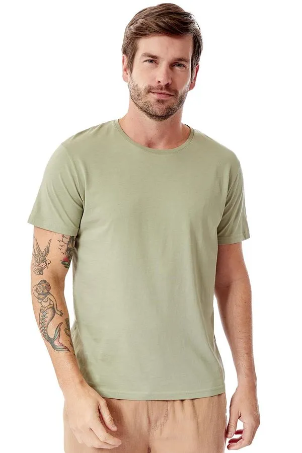 T-Shirt Básica Premium Jersey Verde Militar VERDE MILITAR/P