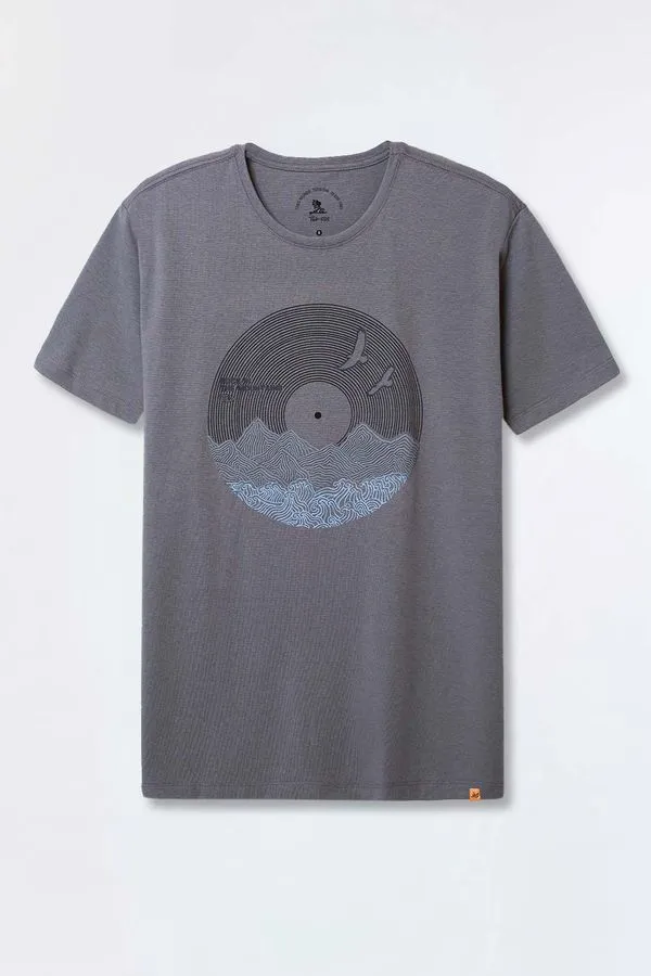 T-Shirt Infantil Estampada Flex Disco Em Relevo Grafite GRAFITE/6