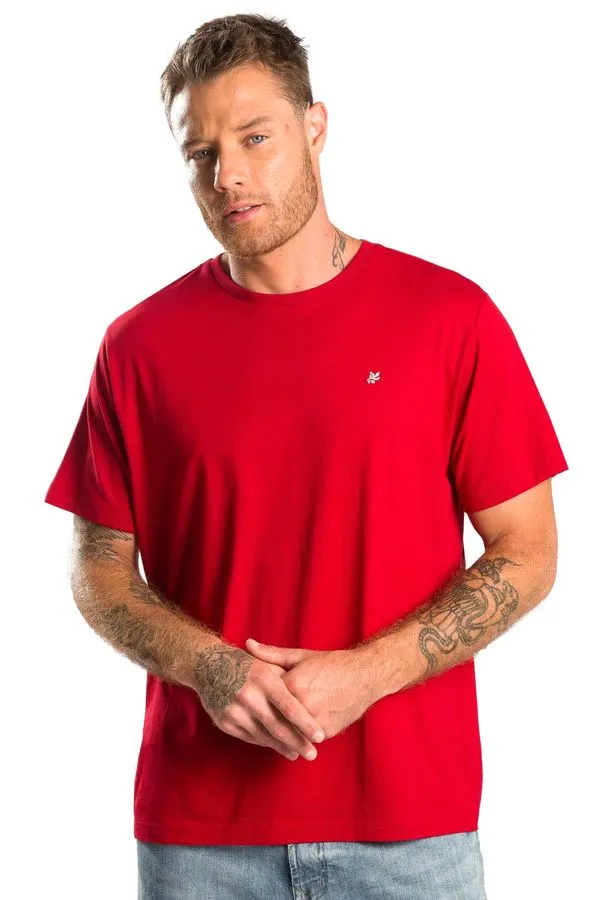 T-Shirt Básica Premium Modal Spandex Vermelho VERMELHO/GGG