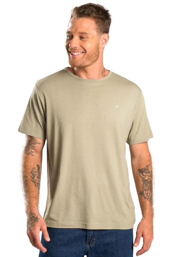 T-Shirt Básica Premium Modal Spandex Verde Militar VERDE MILITAR/P