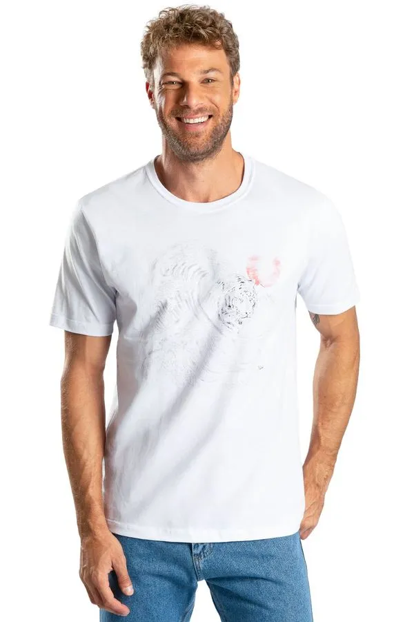T-Shirt Estampada Wild Wave Branca BRANCA/GG