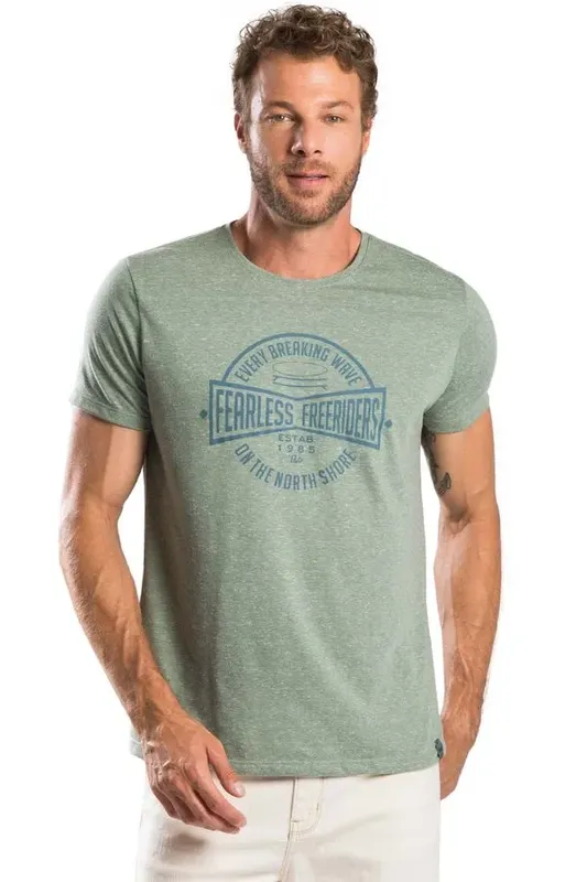 T-Shirt Estampada Verde VERDE/G