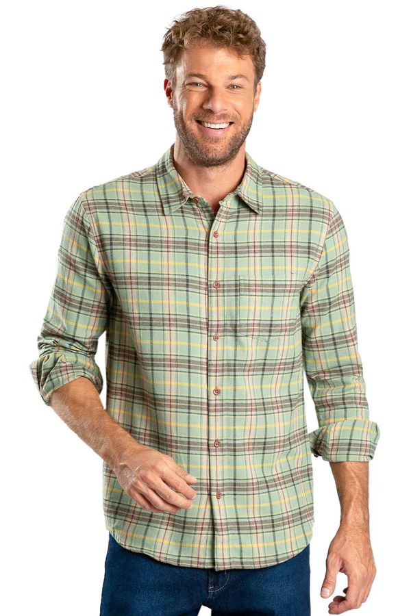 Camisa Xadrez Flanelada Verde VERDE/M