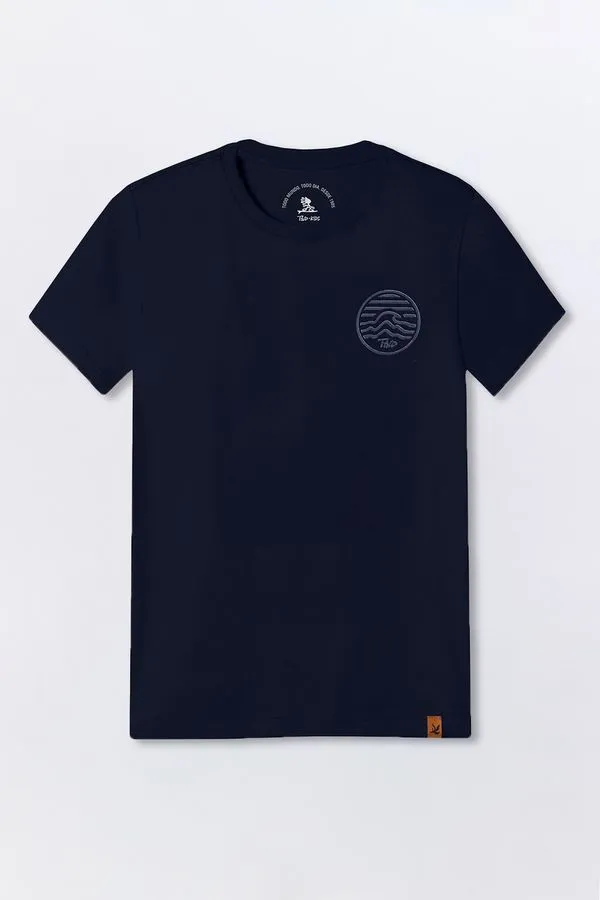 T-Shirt Infantil Estampada Waves Azul Marinho AZUL MARINHO/14