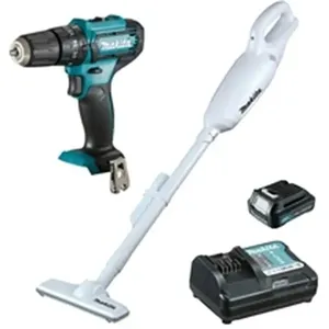 Combo De Parafusadeira/Furadeira A Bateria 12V E Aspirador De Pó Hp333 Cl106 Makita