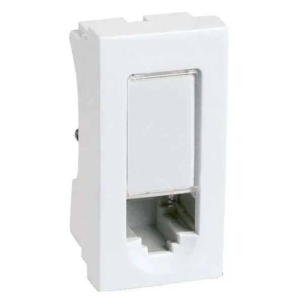 1 Módulo Tomada Rede de Informática Rj45 Conexão Lcs² Cat5e Branco 615045 Pial Plus Legrand