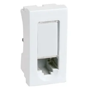 1 Módulo Tomada Rede de Informática Rj45 Conexão Lcs² Cat5e Branco 615045 Pial Plus Legrand