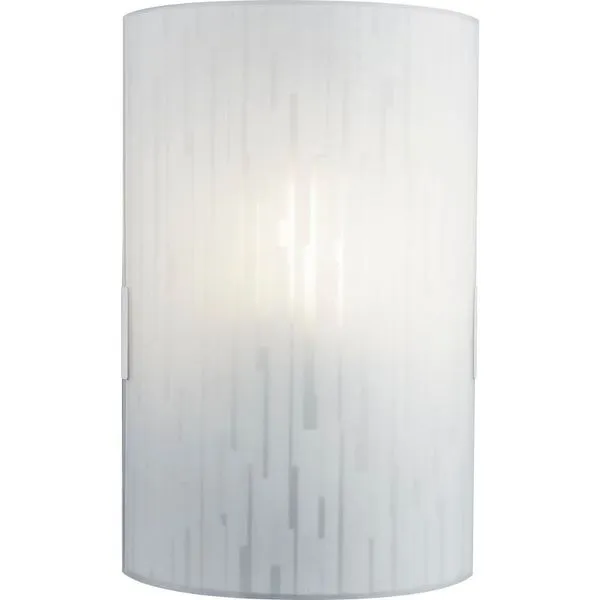 Arandela de aço para 1 lâmpada E27 Matrix 14x22cm bivolt 60W branca Bronzearte