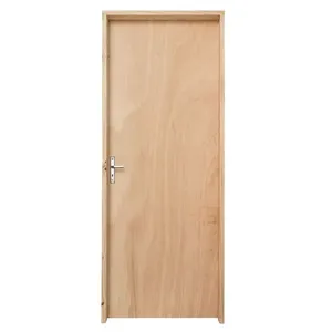 Kit Porta para Pintura 72cm Direito com Batente 14cm Pinus Fechadura Dobradiças e Parafusos Grantok