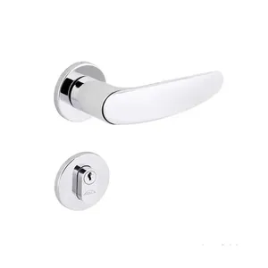 Fechadura Externa Polo Roseta Redonda 55mm Cromada Arouca
