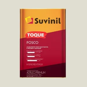 Tinta Premium Acrílica Fosco Toque 18L Suvinil Tinta Premium Acrílica Fosco Toque Gelo 18L Suvinil