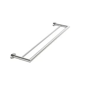 Porta toalha barra dupla cromada 61cm Alterna