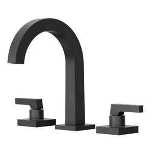 Torneira com Misturador para Lavatório de Mesa Bica Alta Bela Clássica Black Fani