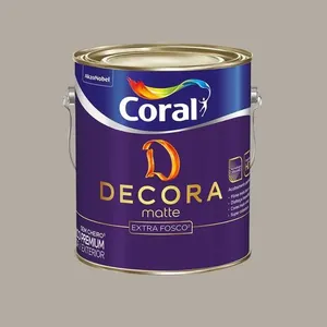 Tinta Premium Acrílica Fosco Decora 3,6L Coral Tinta Premium Acrílica Fosco Decora Papel Picado3,6L Coral