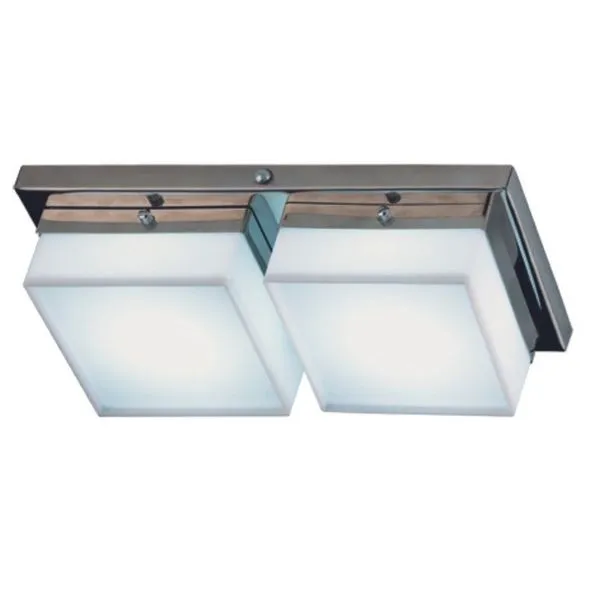 Plafon Cubo retangular LED 2x10W 127V 6400K Bronzearte
