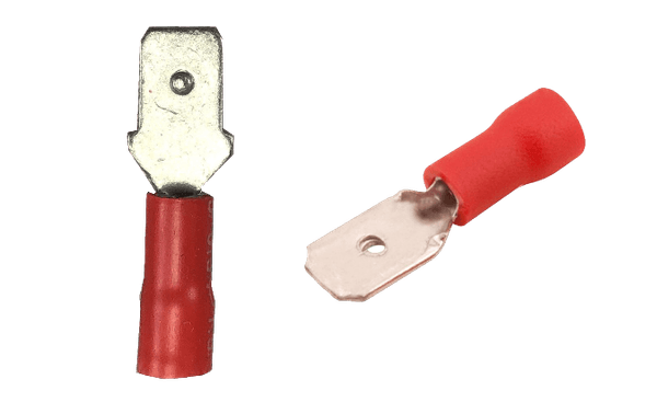 Terminal Macho Vermelho Para Fios 1,5 A 2,5mm 05 Peças Bricopack