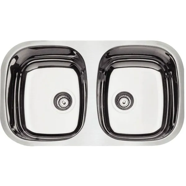 Cuba para Embutir Dupla Tramontina Isis 34L Inox Alto Brilho 77x45cm Grande Pia Cozinha Gourmet