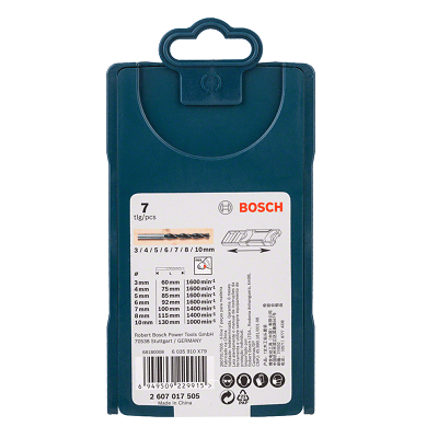 Jogo De Brocas Para Madeira Mini X-Line 3,0-10,0mm Com 7 Unidades Bosch