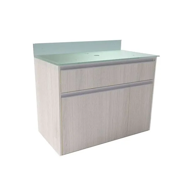 Gabinete de banheiro Parati 43x60cm cinza rovere Bonatto