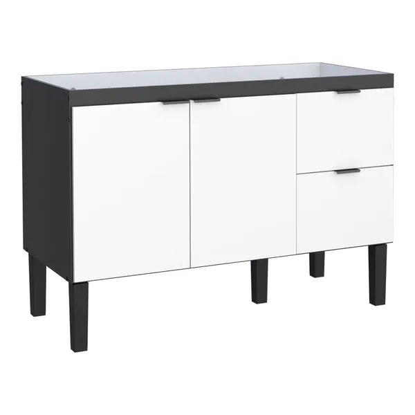 Gabinete Cozinha Colibri 114cm Preto e Branco Cozimax