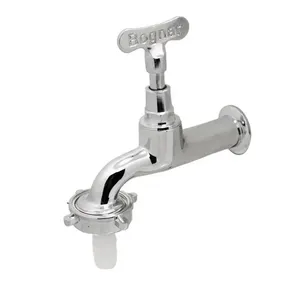 Torneira Tanque/Jardim Parede Bica Longa Cromado 1130 Bognar Torneira para Tanque/Jardim Parede Longa 1130 Cromado