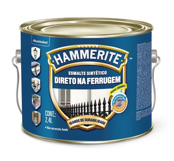 Esmalte Premium Sintético Brilhante Hammerite Prata Coral Esmalte Premium Sintético Brilhante Hammerite Prata 2,4L Coral