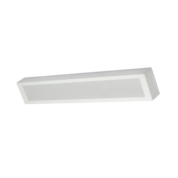 Luminária de sobrepor LED Tualux 65x10cm 18W bivolt 6500K branca Londres