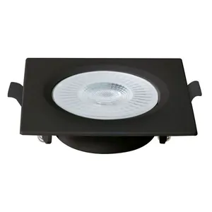 Spot Slim Led Embutir Quadrado Bivolt 6W 6500K Preto Blumenau