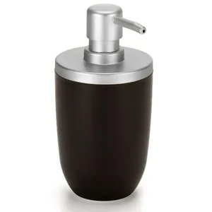 Porta Sabonete Liquido 500Ml Preto Cromo Fosco