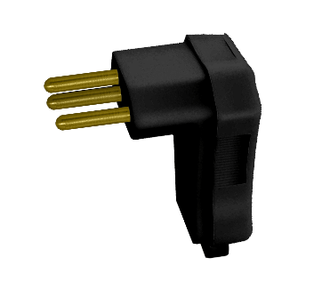 Plugue Gig Macho 2p T 10a Preto Alumbra