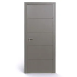 Kit Porta Pronta Colmeia Mdf Hidro Resistente Com Friso Direita 82Cm Cor Gianduia Rocha Porta