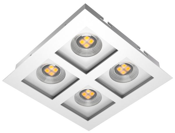 Spot de embutir par16 4 luzes gu10 bcm - bcm ORLUCE