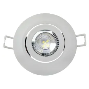Spot LED de Embutir Authentic Redondo Branco 3W Bivolt Avant Spot de LED Authentic Embutir Redondo 3W 250 Lúmens Luz Amarela