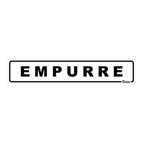 Placa Empurre 5X25Cm Fixtil