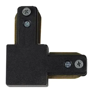 Conector Em L Para Trilhos Slim - Preto Blumenal Iluminação