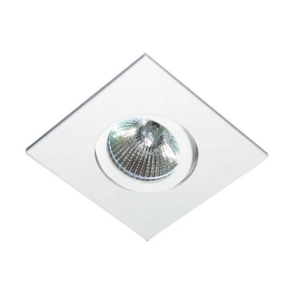 Spot quadrado para lâmpada halógena dicróica com alojamento direcional 50W Bonin