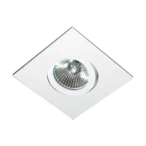 Spot quadrado para lâmpada halógena dicróica com alojamento direcional 50W Bonin