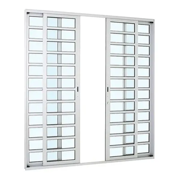 Porta de Correr 4 Folhas Alumínio Alumifort Sasazaki Branca 216x250cm