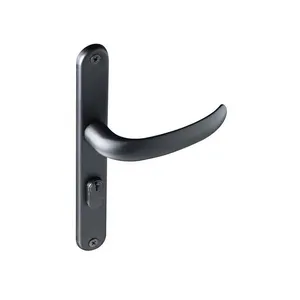 Fechadura externa de aço zamac Concept com espelho preta Pado Fechadura Zm Concept Perfil Esp 603-22 Externa Pt Pado