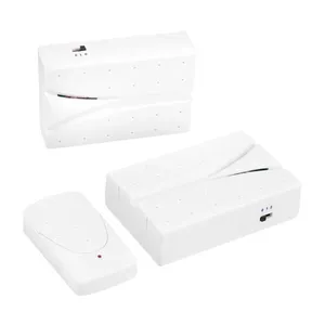 Campainha Sem Fio Key West com 2 Receptores e 1 Acionador Branca Campainha Key West Sem Fio com 2 Peças e 1 Acionador
